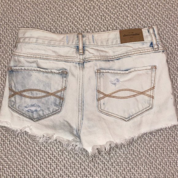 Abercrombie Washed Out Denim Jean Shorts - Picture 2 of 2